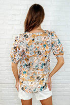 It's Intuitive Floral Blouse-Blouses-Stay Foxy Boutique, Florissant, Missouri