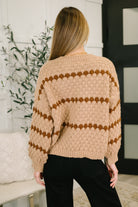 Ivy Lane Textured Sweater in Taupe-Womens-Stay Foxy Boutique, Florissant, Missouri