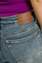 Jackie Mid Rise Flare Jean with Front Flap Pockets-Womens-Stay Foxy Boutique, Florissant, Missouri