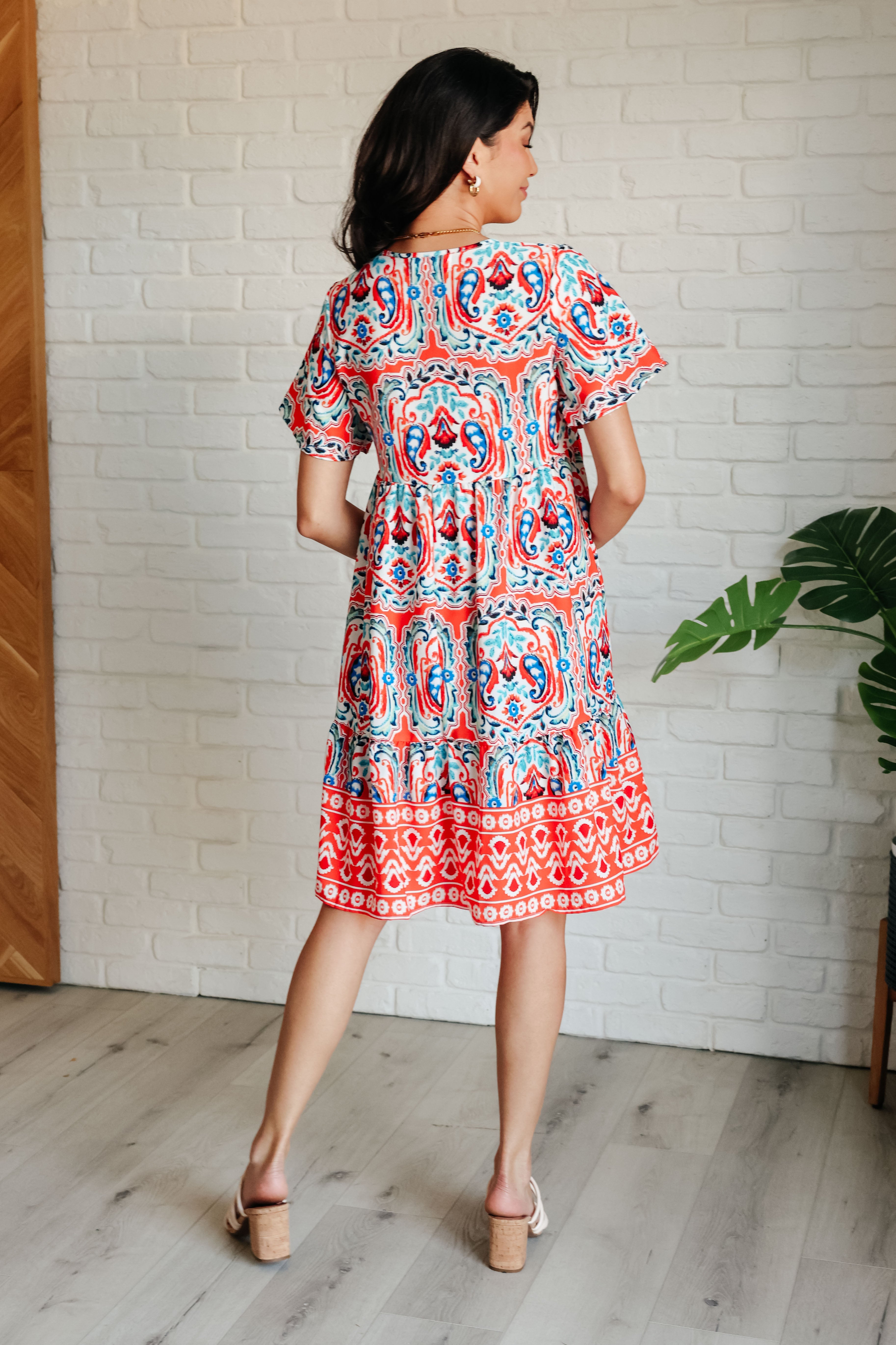 Journey On Mixed Print Dress-Dresses-Stay Foxy Boutique, Florissant, Missouri