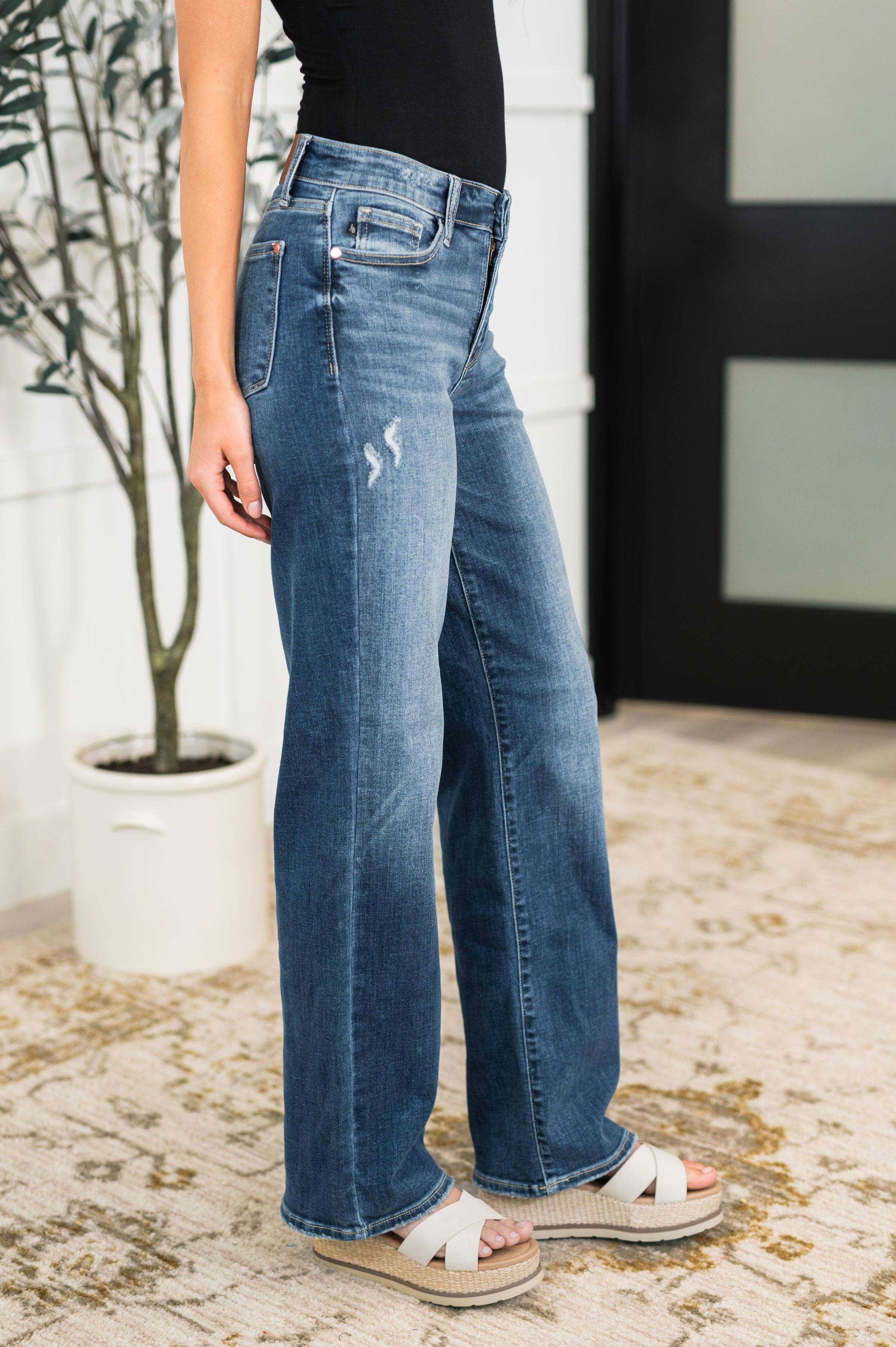 Julia High Rise 90's Straight Leg Jeans-Womens-Stay Foxy Boutique, Florissant, Missouri