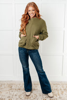 Jungle Explorer Quilted Zip Up Jacket-Layers-Stay Foxy Boutique, Florissant, Missouri