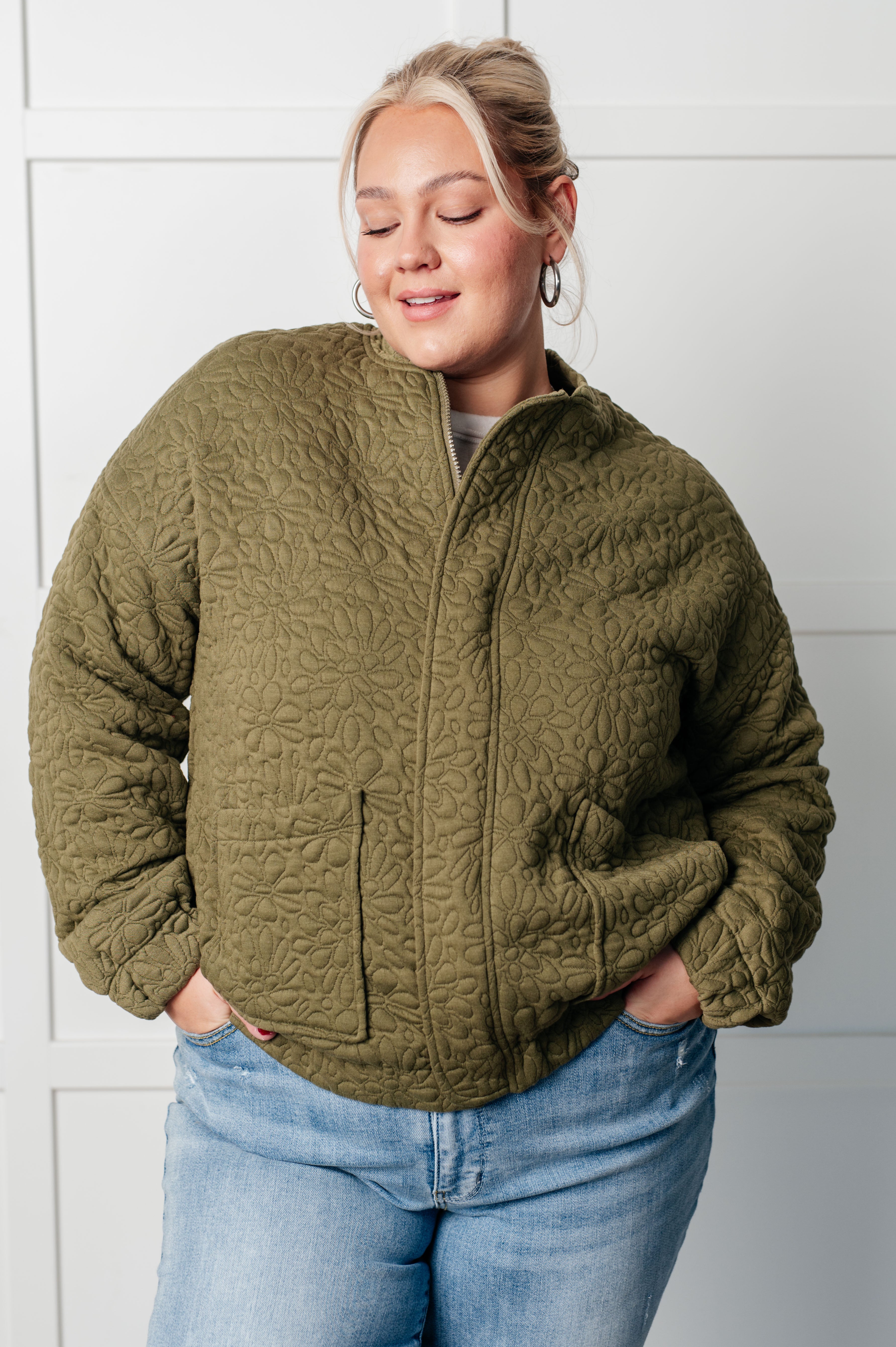 Jungle Explorer Quilted Zip Up Jacket-Layers-Stay Foxy Boutique, Florissant, Missouri