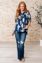 Just Coasting Floral Blouse-Tops-Stay Foxy Boutique, Florissant, Missouri