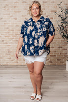 Just Coasting Floral Blouse-Tops-Stay Foxy Boutique, Florissant, Missouri