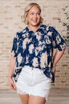 Just Coasting Floral Blouse-Tops-Stay Foxy Boutique, Florissant, Missouri