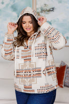 Just Going For It Aztec Hoodie-Tops-Stay Foxy Boutique, Florissant, Missouri