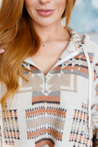 Just Going For It Aztec Hoodie-Tops-Stay Foxy Boutique, Florissant, Missouri
