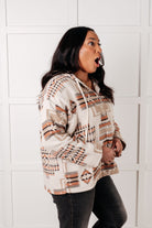 Just Going For It Aztec Hoodie-Tops-Stay Foxy Boutique, Florissant, Missouri
