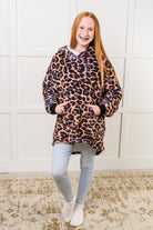 Kids Oversized Hoodie Blanket in Leopard-Layers-Stay Foxy Boutique, Florissant, Missouri