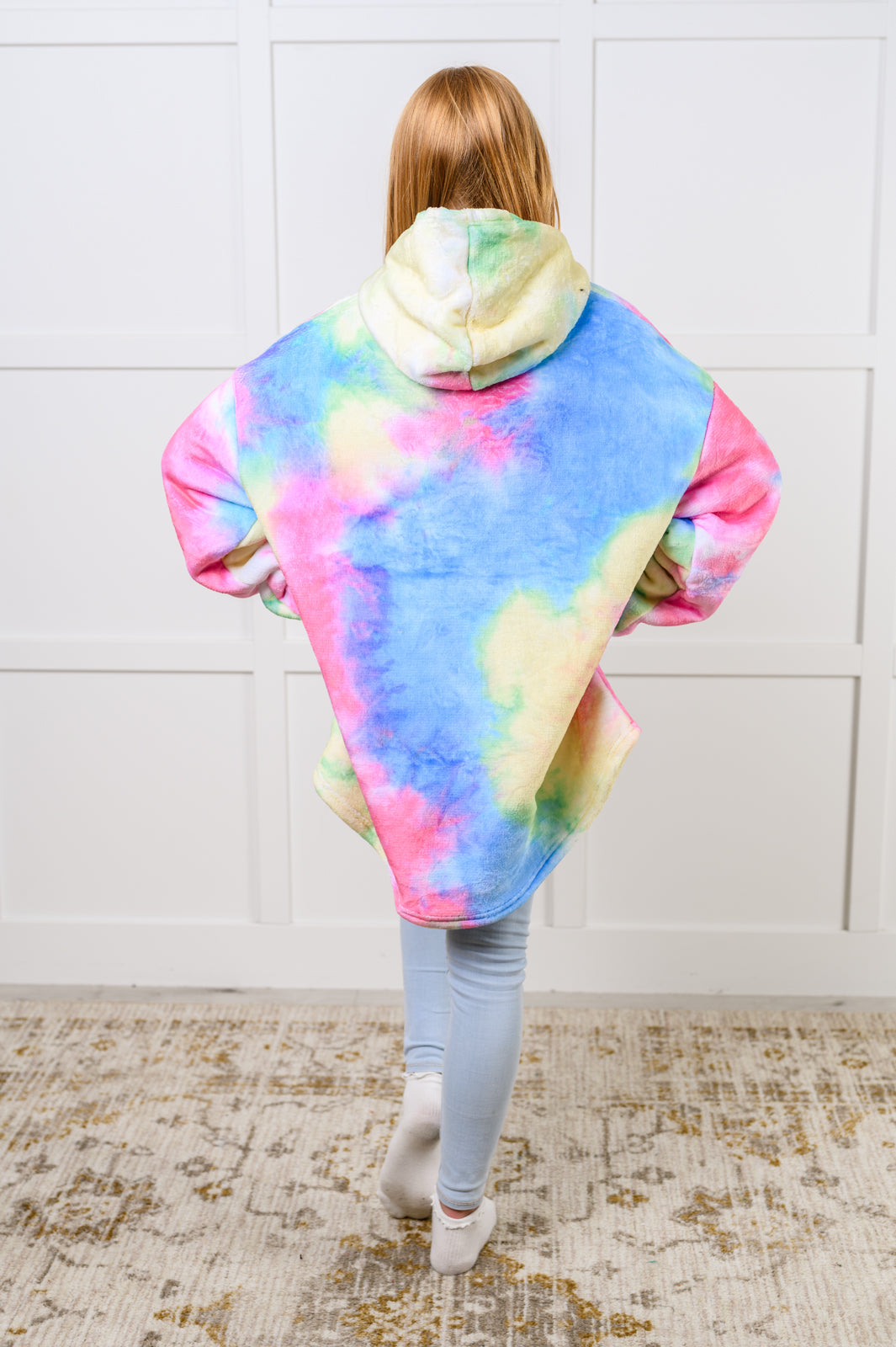 Kids Oversized Hoodie Blanket in Rainbow-Layers-Stay Foxy Boutique, Florissant, Missouri