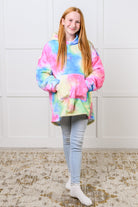 Kids Oversized Hoodie Blanket in Rainbow-Layers-Stay Foxy Boutique, Florissant, Missouri