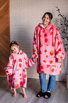 Oversized Blanket Hoodie in Strawberry-Layers-Stay Foxy Boutique, Florissant, Missouri