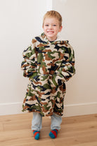 Kids Oversized Hoodie Blanket in Camo-Layers-Stay Foxy Boutique, Florissant, Missouri