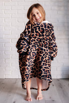 Kids Oversized Hoodie Blanket in Leopard-Layers-Stay Foxy Boutique, Florissant, Missouri