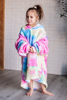 Kids Oversized Hoodie Blanket in Rainbow-Layers-Stay Foxy Boutique, Florissant, Missouri