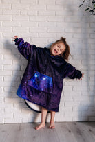 Kids Oversized Hoodie Blanket in Starry Sky-Layers-Stay Foxy Boutique, Florissant, Missouri