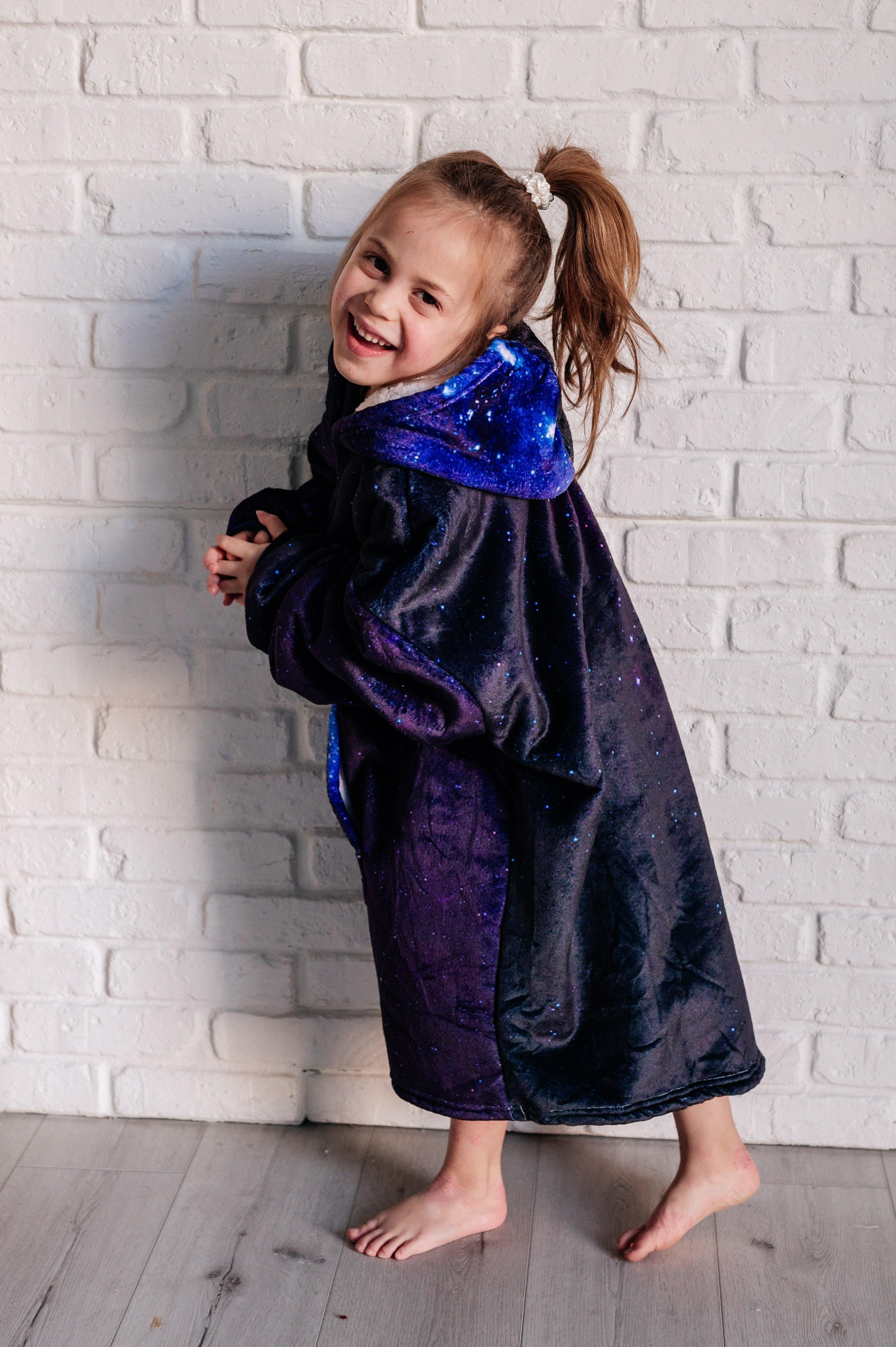 Kids Oversized Hoodie Blanket in Starry Sky-Layers-Stay Foxy Boutique, Florissant, Missouri