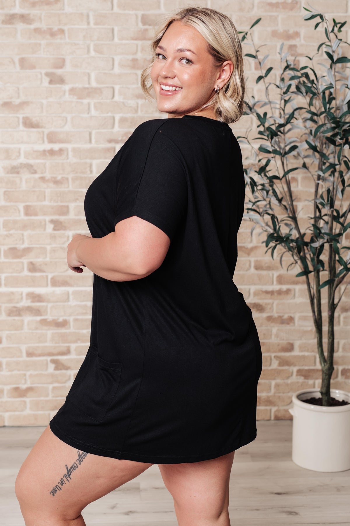 Kind Of Casual Pocket Tunic Dress-Dresses-Stay Foxy Boutique, Florissant, Missouri