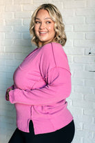 Kinda Sorta Ribbed Top in Magenta-Tops-Stay Foxy Boutique, Florissant, Missouri