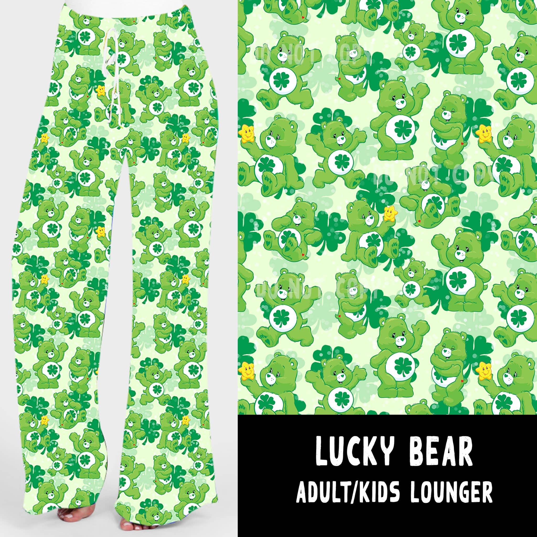 LUCKY IN LOVE-LUCKY BEAR UNISEX ADULT/KIDS LOUNGER-Stay Foxy Boutique, Florissant, Missouri