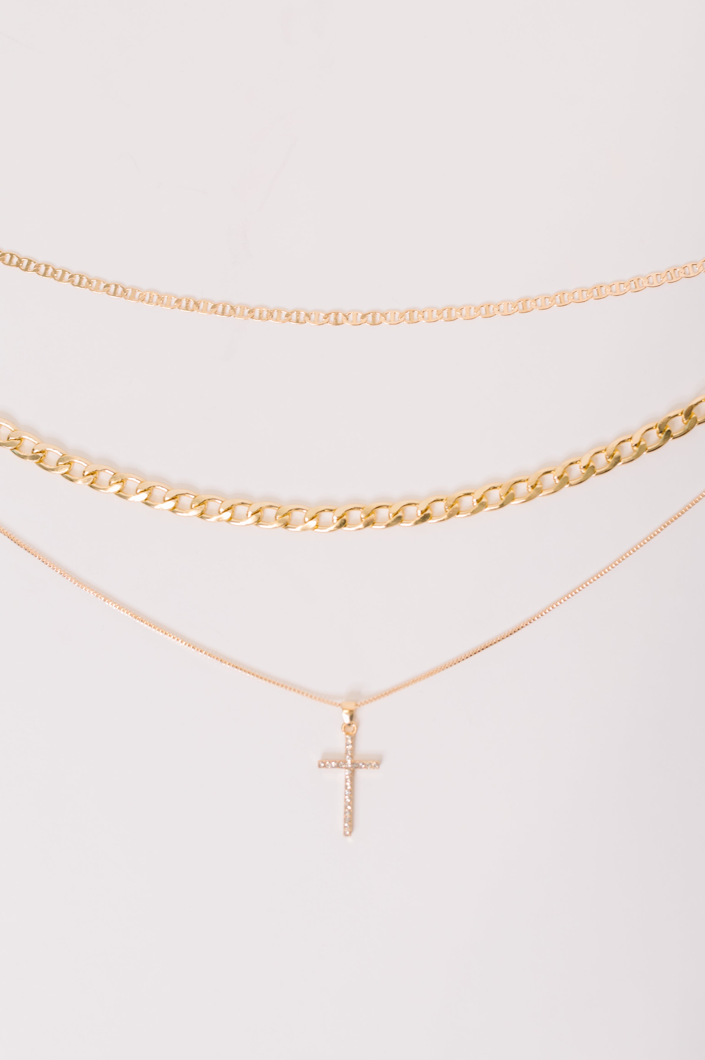 Layered Faith Necklace in Gold-Womens-Stay Foxy Boutique, Florissant, Missouri