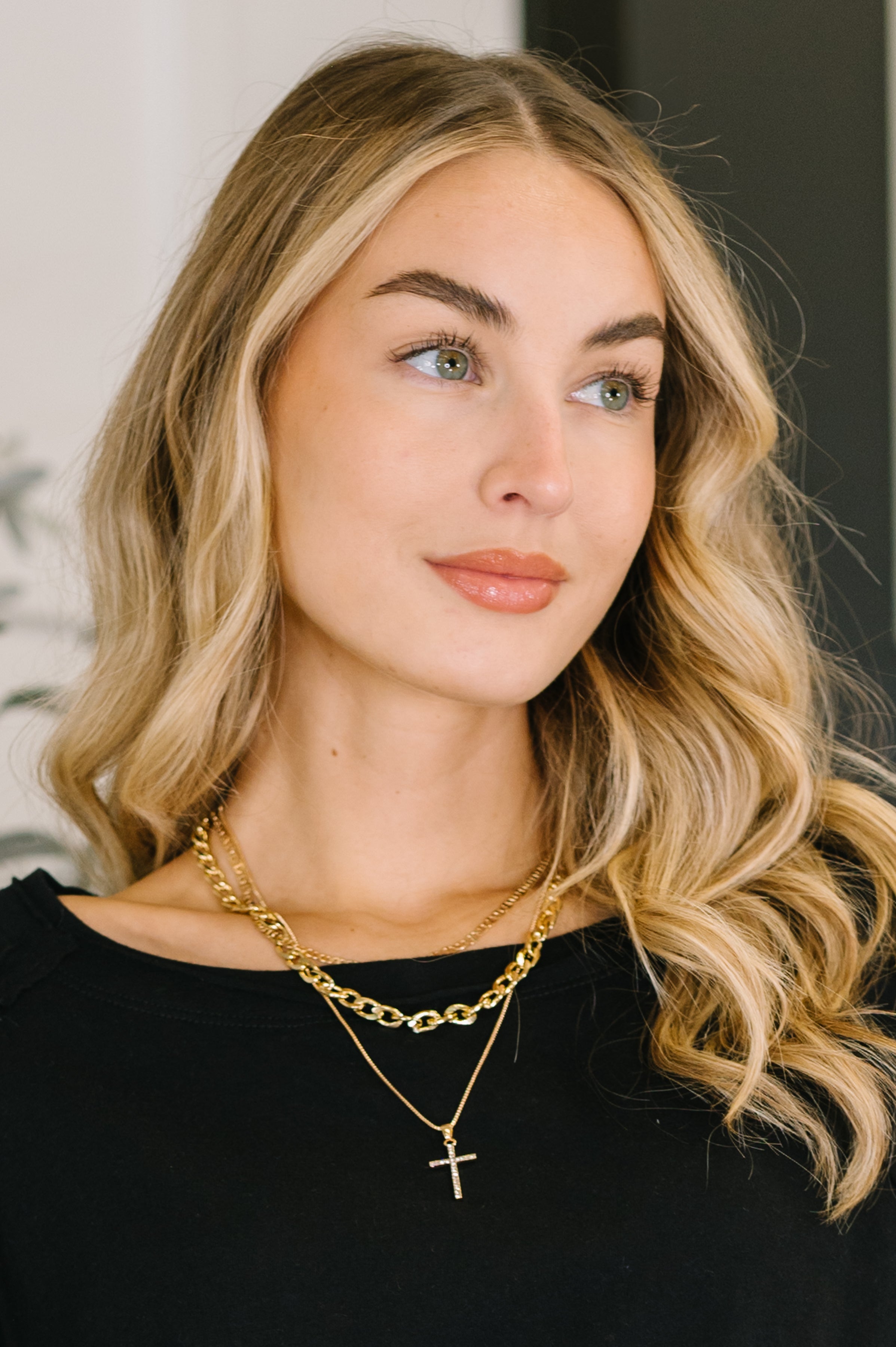 Layered Faith Necklace in Gold-Womens-Stay Foxy Boutique, Florissant, Missouri