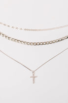Layered Faith Necklace in Silver-Womens-Stay Foxy Boutique, Florissant, Missouri