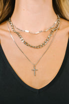 Layered Faith Necklace in Silver-Womens-Stay Foxy Boutique, Florissant, Missouri