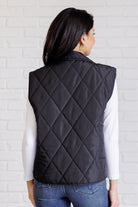 Layering Queen Quilted Puffer Vest in Black-Layers-Stay Foxy Boutique, Florissant, Missouri