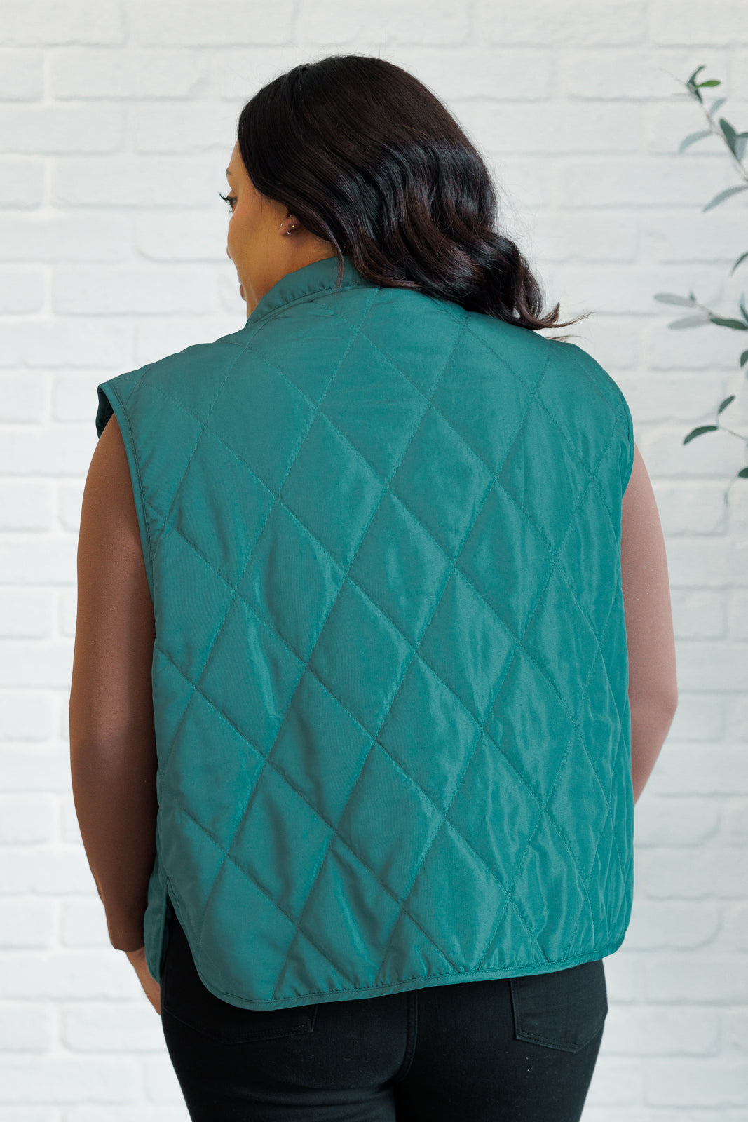 Layering Queen Quilted Puffer Vest in Hunter Green-Layers-Stay Foxy Boutique, Florissant, Missouri