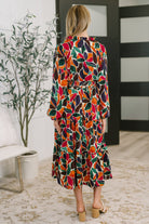 Leafing it All Behind Long Sleeve Tiered Dress-Womens-Stay Foxy Boutique, Florissant, Missouri