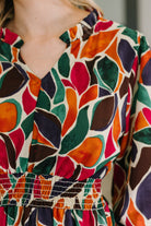 Leafing it All Behind Long Sleeve Tiered Dress-Womens-Stay Foxy Boutique, Florissant, Missouri