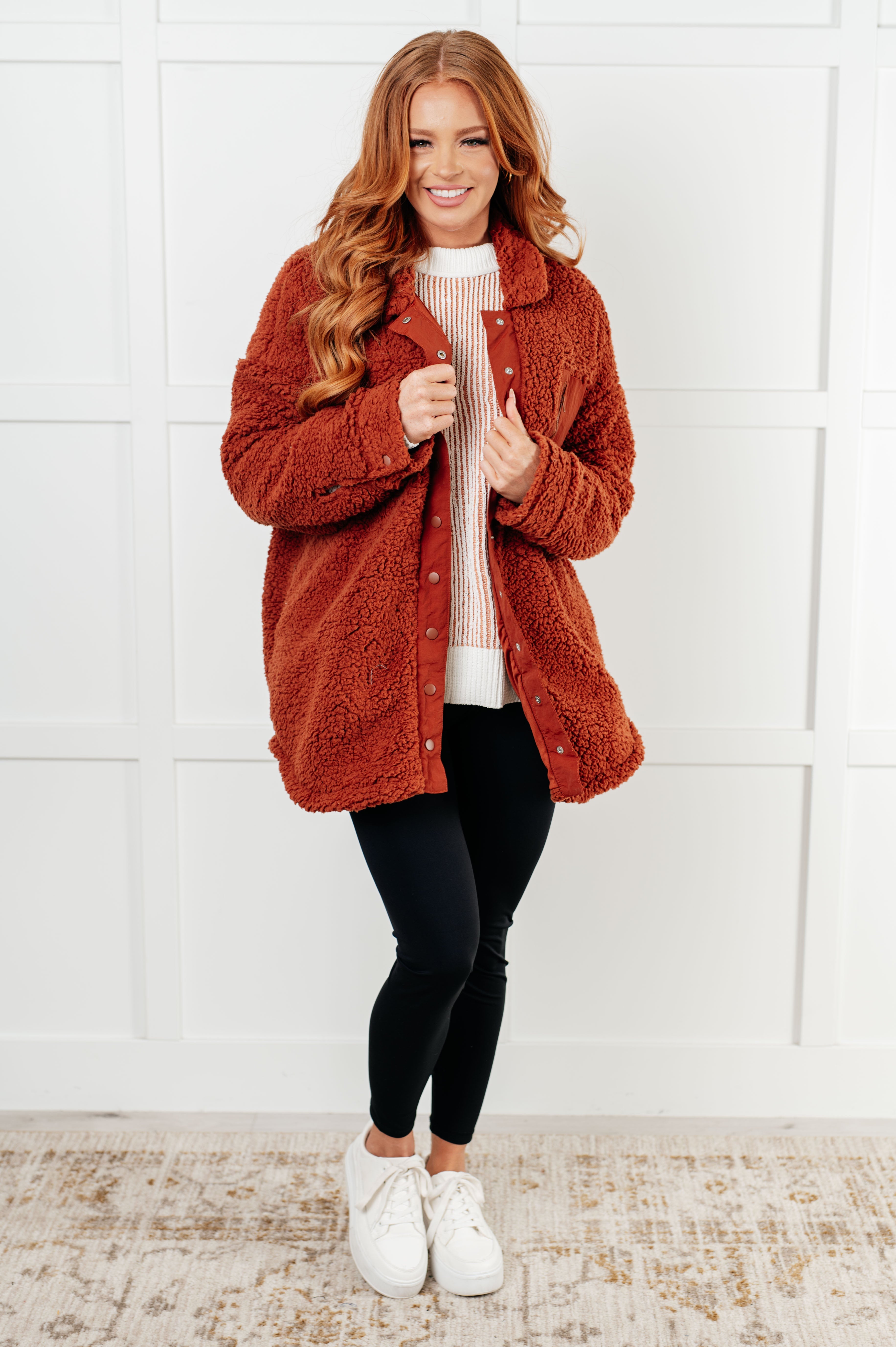 Least High Maintenance Contrast Trim Sweater-Tops-Stay Foxy Boutique, Florissant, Missouri