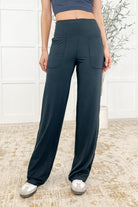 Leg Day Legends Straight Leg Bottoms in Nocturnal Navy-Womens-Stay Foxy Boutique, Florissant, Missouri