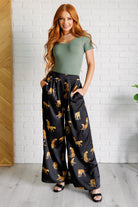 Legendary in Leopard Satin Wide Leg Pants-Bottoms-Stay Foxy Boutique, Florissant, Missouri