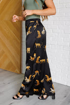 Legendary in Leopard Satin Wide Leg Pants-Bottoms-Stay Foxy Boutique, Florissant, Missouri