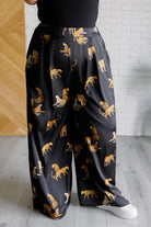 Legendary in Leopard Satin Wide Leg Pants-Bottoms-Stay Foxy Boutique, Florissant, Missouri