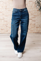 Leila High Rise Cargo Straight Jeans-Womens-Stay Foxy Boutique, Florissant, Missouri