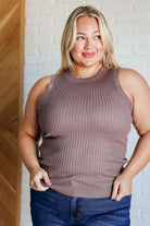 Let Me Hear it Ribbed Sweater Tank-Tops-Stay Foxy Boutique, Florissant, Missouri