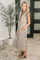 Let Me Love You Cap Sleeve Tiered Dress-Womens-Stay Foxy Boutique, Florissant, Missouri
