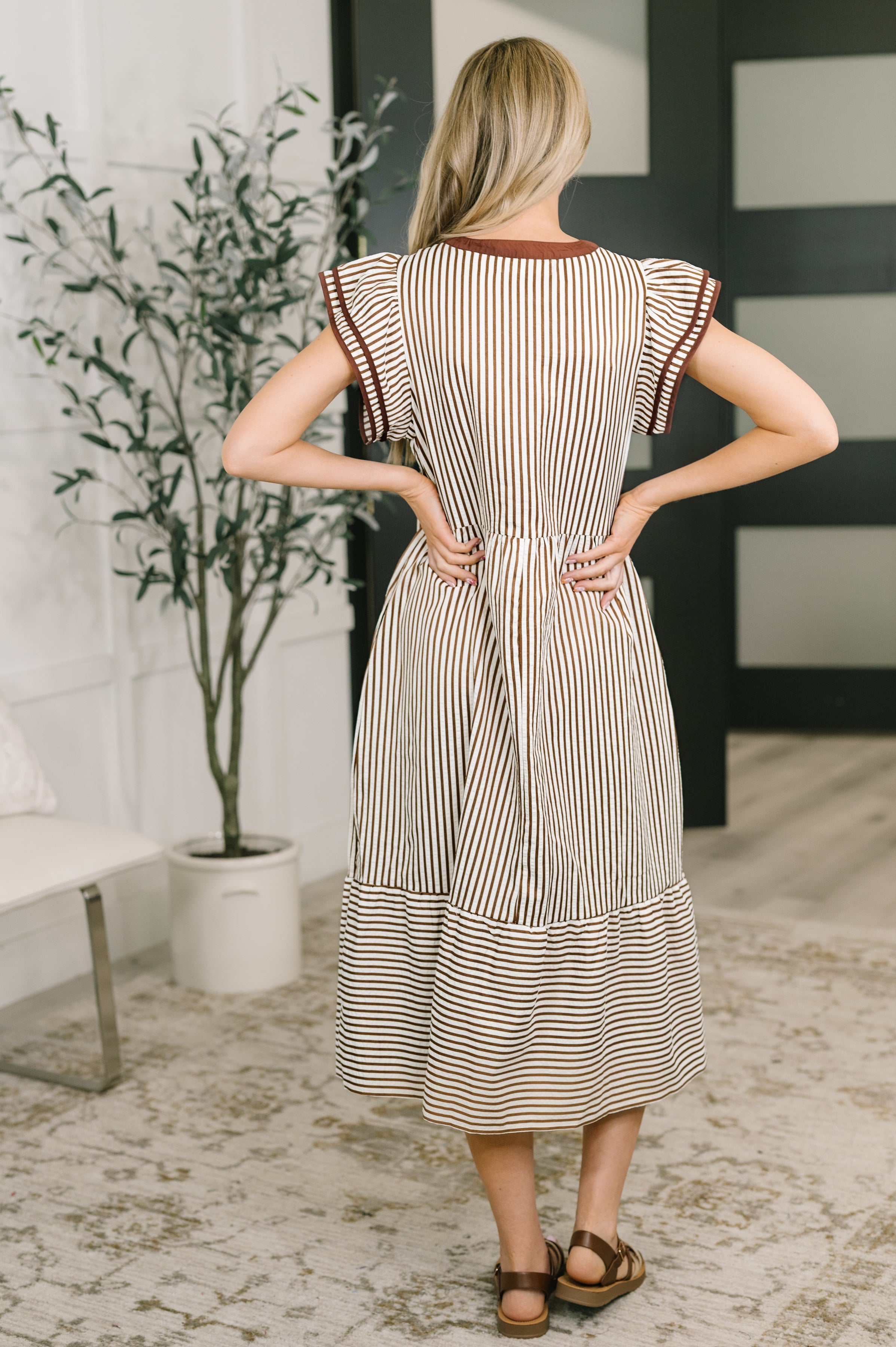 Let Me Love You Cap Sleeve Tiered Dress-Womens-Stay Foxy Boutique, Florissant, Missouri