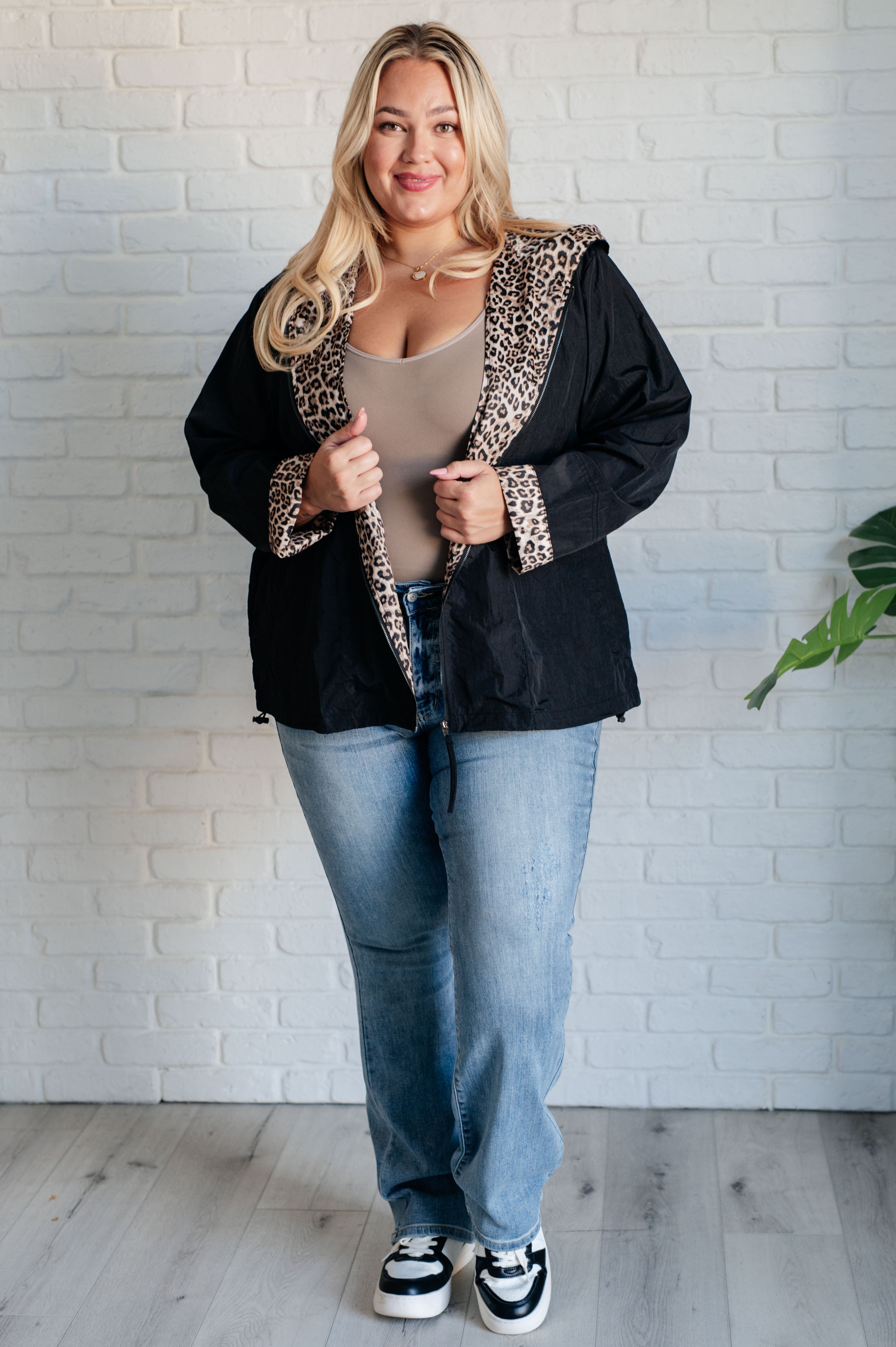 Let's Get Wild Hooded Windbreaker-Layers-Stay Foxy Boutique, Florissant, Missouri