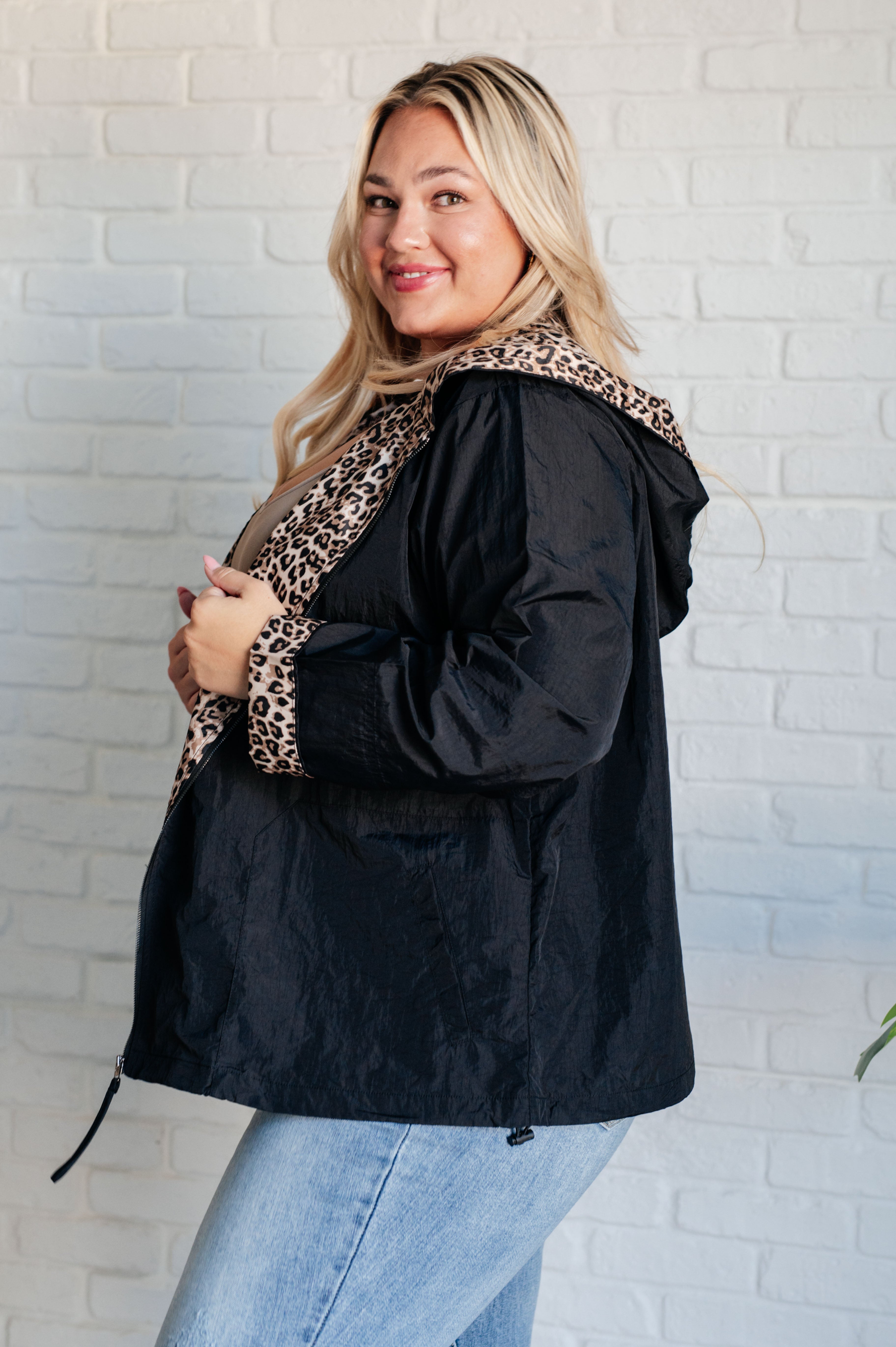 Let's Get Wild Hooded Windbreaker-Layers-Stay Foxy Boutique, Florissant, Missouri