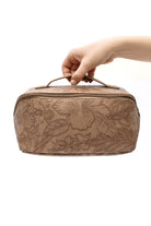 Life In Luxury Large Capacity Cosmetic Bag in Cream-Accessories-Stay Foxy Boutique, Florissant, Missouri