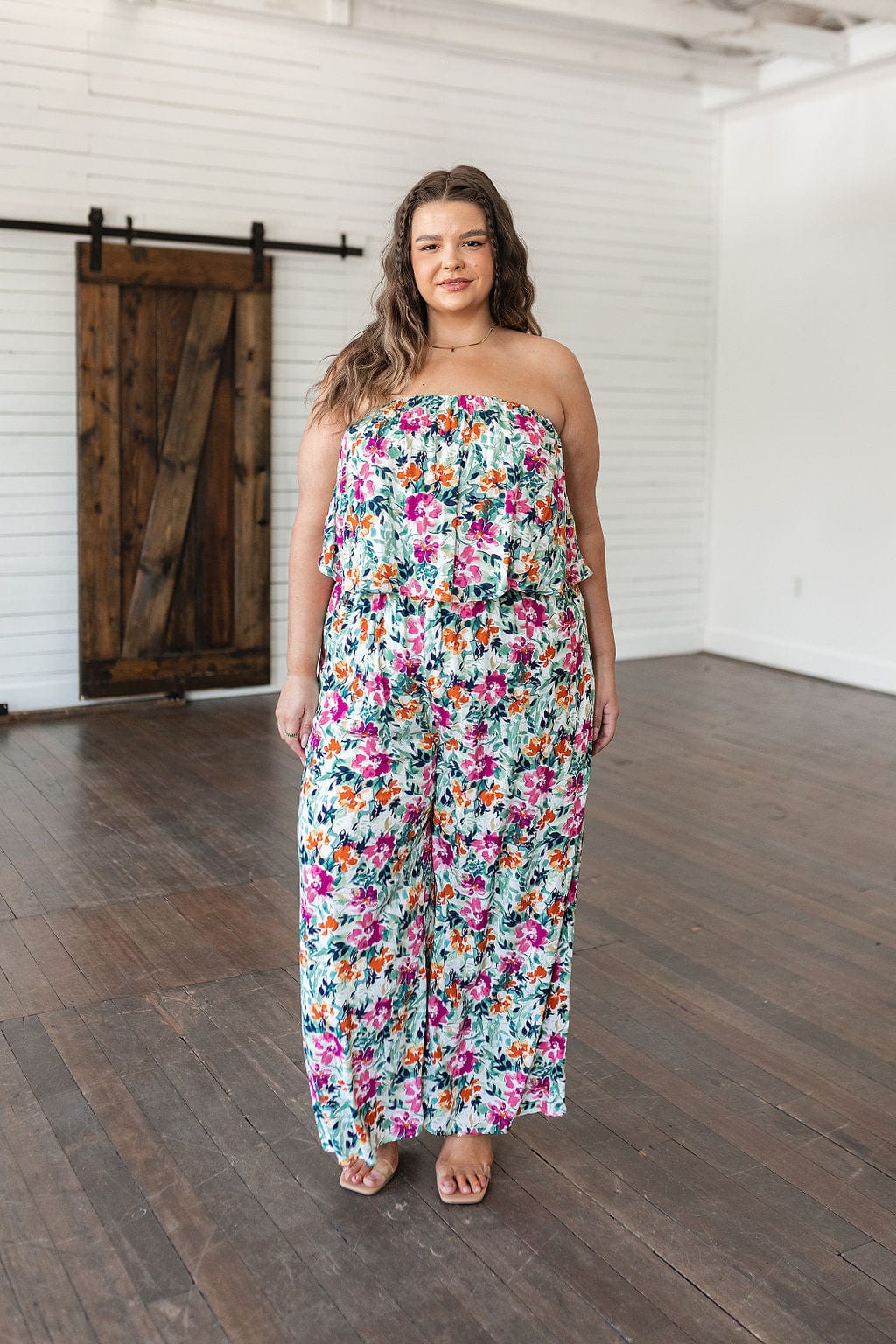 Life of the Party Floral Jumpsuit in Green-Jumpsuits & Rompers-Stay Foxy Boutique, Florissant, Missouri