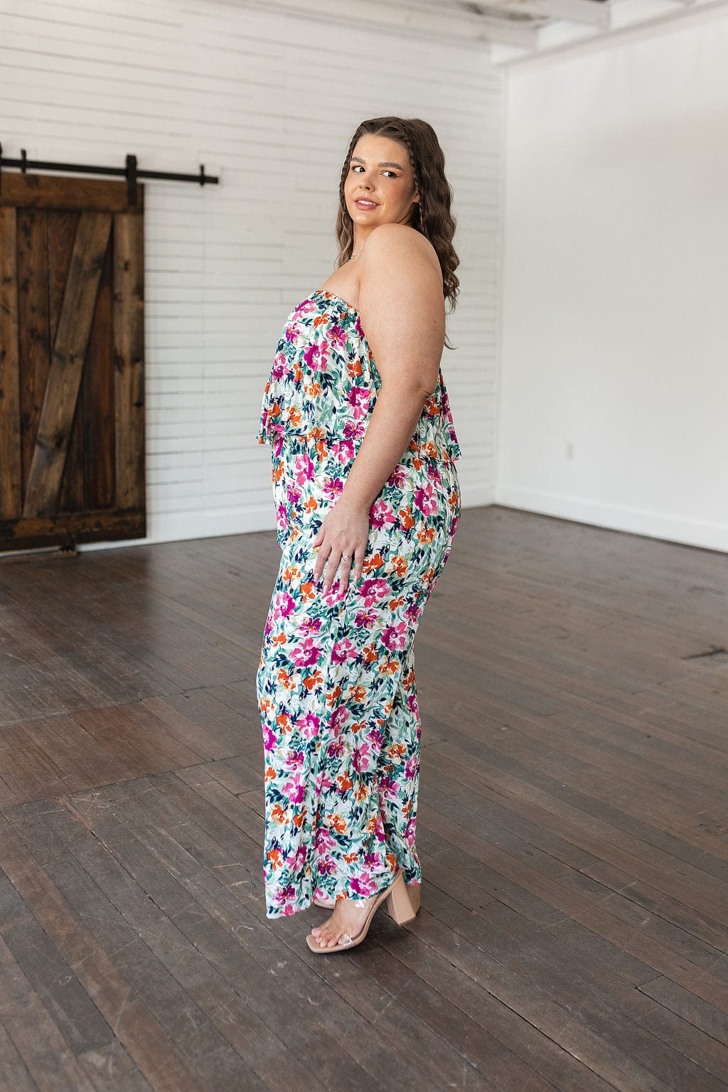 Life of the Party Floral Jumpsuit in Green-Jumpsuits & Rompers-Stay Foxy Boutique, Florissant, Missouri
