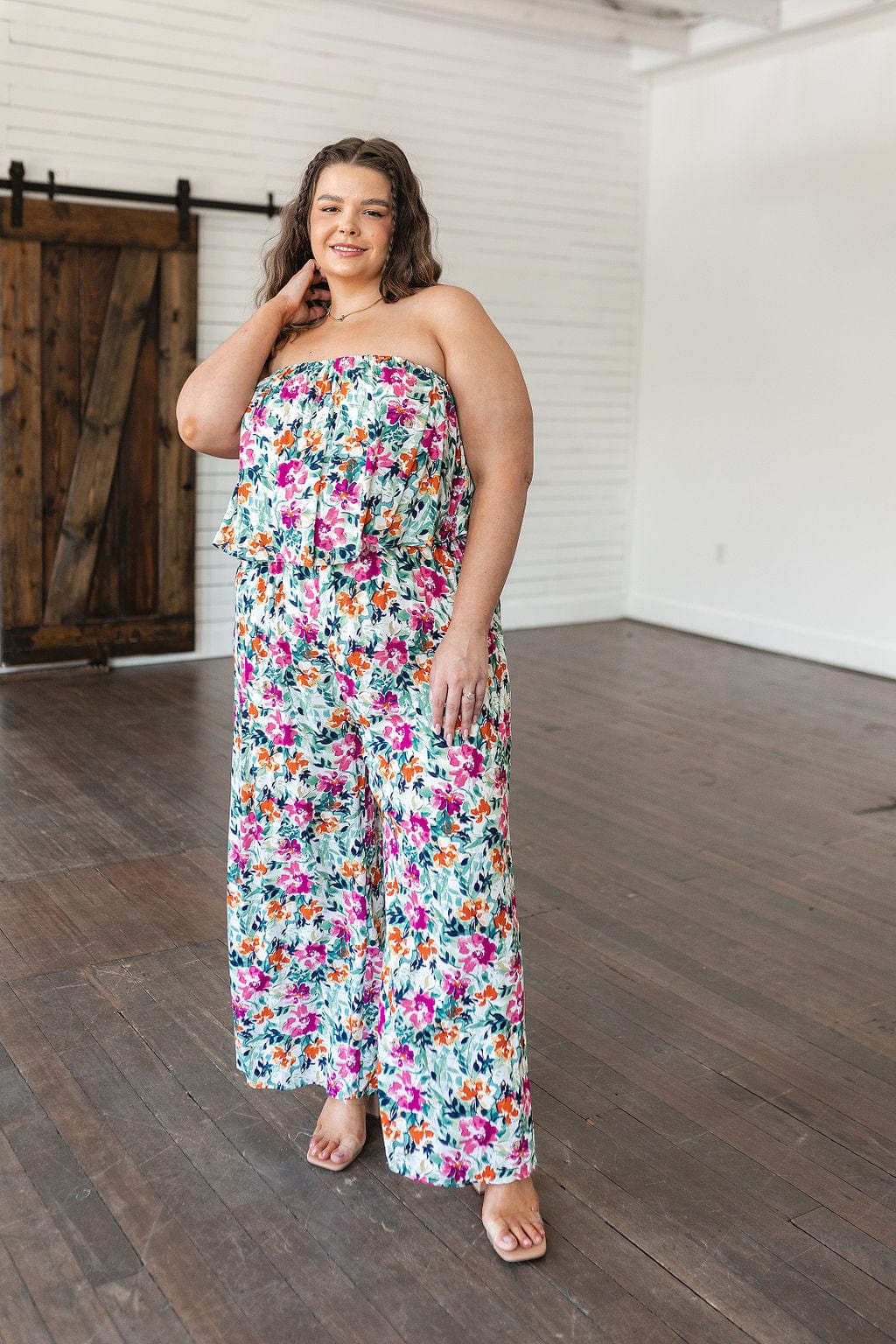Life of the Party Floral Jumpsuit in Green-Jumpsuits & Rompers-Stay Foxy Boutique, Florissant, Missouri