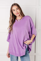 Lilac Whisper Dolman Sleeve Top-Tops-Stay Foxy Boutique, Florissant, Missouri