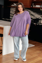 Lilac Whisper Dolman Sleeve Top-Tops-Stay Foxy Boutique, Florissant, Missouri